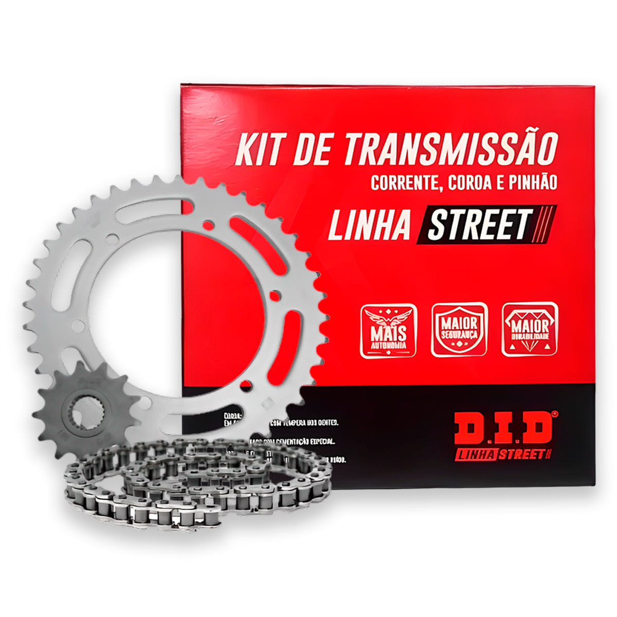 Kit Relação XTZ 250 Lander 2009 Até 2023 com Retentor - DID