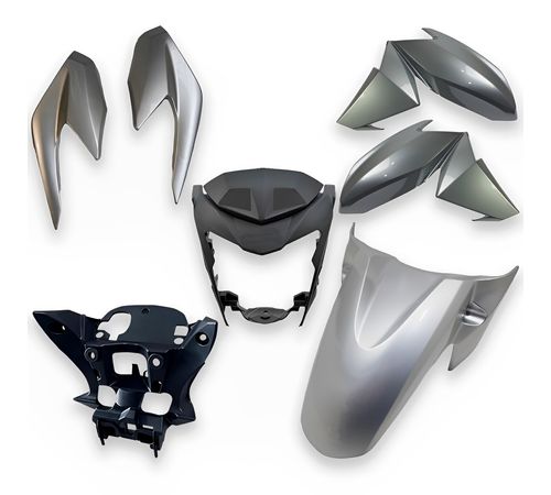 Kit Carenagem Completo CB 250 Twister 2021 Prata Metálico