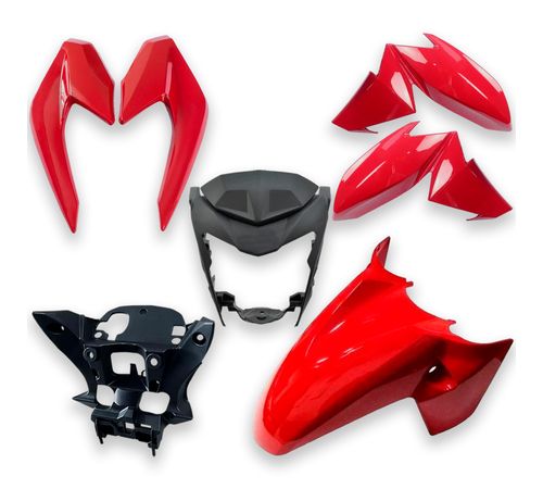 Kit Carenagem CB 250 Twister 2017 E 2021 Até 2022 Vermelho