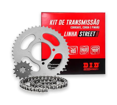 Kit Relação Factor 125 YBR 125 2003 Até 2016 Sem Retentor - DID