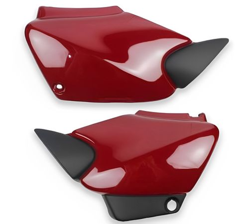 Tampa Lateral CG Titan 125 2002 Até 2003 Vermelho Sapucaí