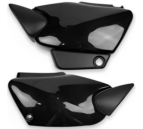 Tampa Lateral Fan 125 2005 Até 2008 Preto - Pro Tork