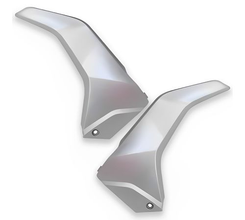 Complemento Tampa Lateral Titan 150 2009 A 2013 Prata Fosco