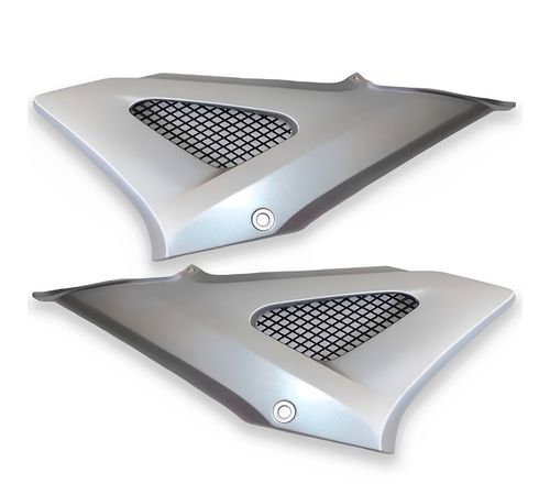 Tampa Lateral Com Grade CBX 250 Twister 2001 Até 2008 Prata