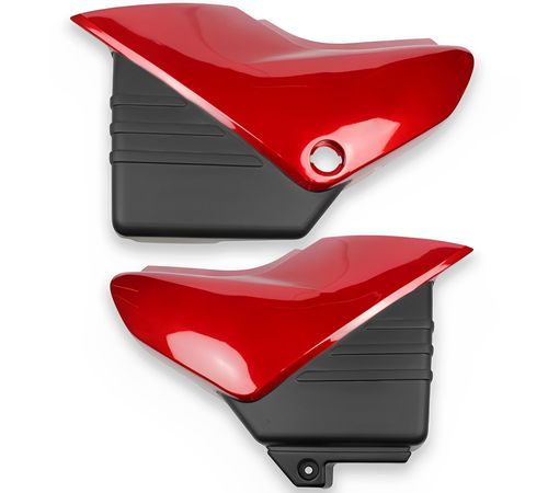 Tampa Lateral YBR 125 2005 Até 2008 Vermelho - Pro Tork