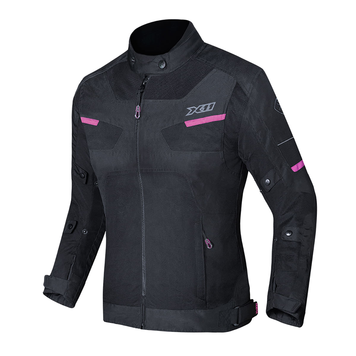Jaqueta X11 Breeze 2 Feminina Preta Rosa