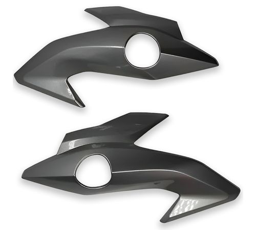Carenagem Farol Lateral Titan 160 2016 Cinza Metálico
