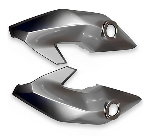 Carenagem Farol Lateral Titan 160 2016 Cinza Tornado