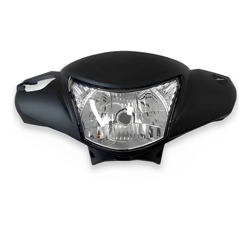 Frente Farol Completo Biz 125 Ex 2014 Até 2015 Cinza Fosco