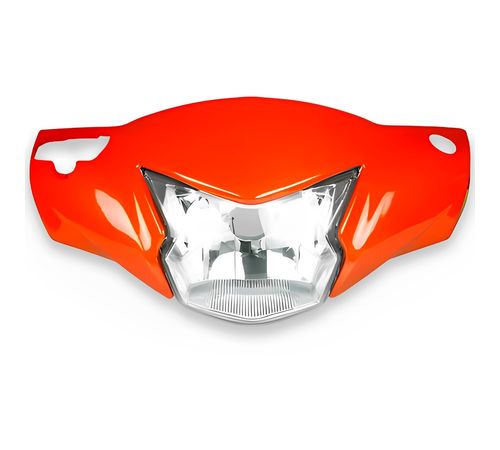 Frente Farol Completo Biz 125 2018 Laranja Perolizado