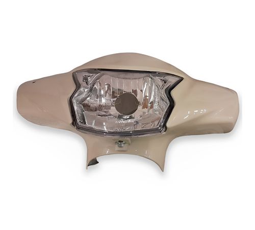 Frente Farol Completo Biz 125 2018 A 2022 Creme Perolizado