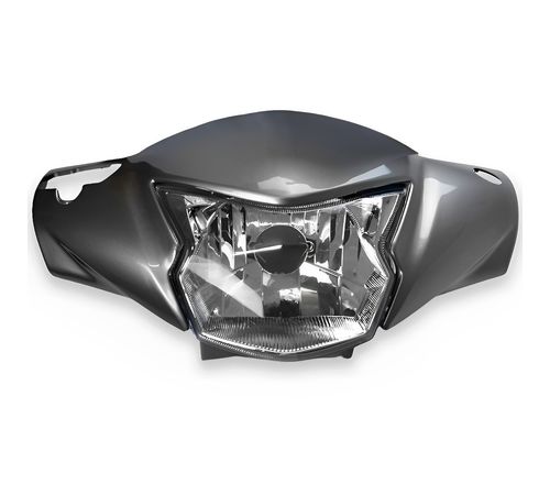 Frente Farol Completo Biz 125 2019 A 2021 Prata Metálico