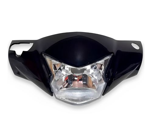 Frente Farol Completo Biz 125 2018 Preto - Sportive