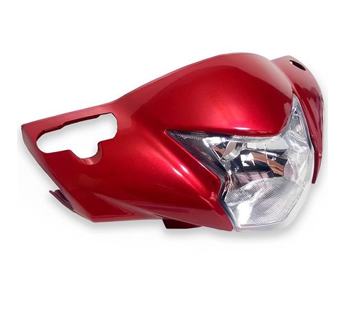 Frente Farol Completo Biz 125 2018 Vermelho Perolizado