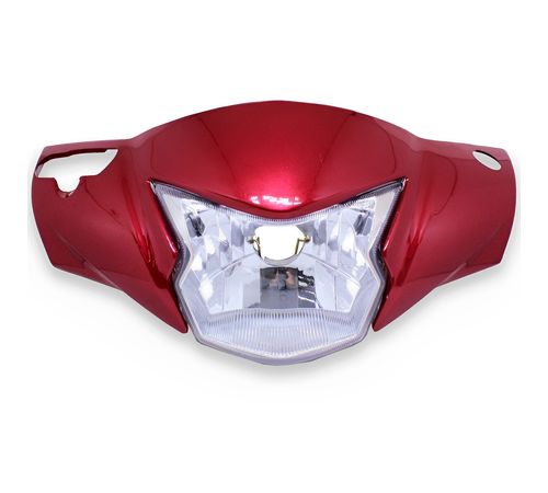 Frente Farol Completo Biz 125 2019 A 2021 Vermelho Pérola