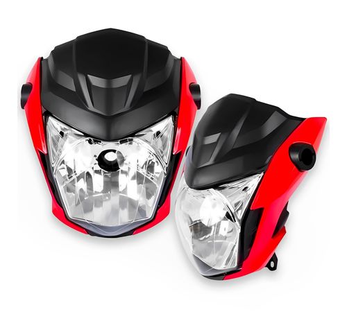 Frente Farol Completo Fan 160 2022 Até 2023 Vermelho Pérola