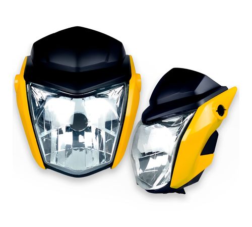 Frente Farol Completo Titan 150 Fan 125 2014 Amarelo
