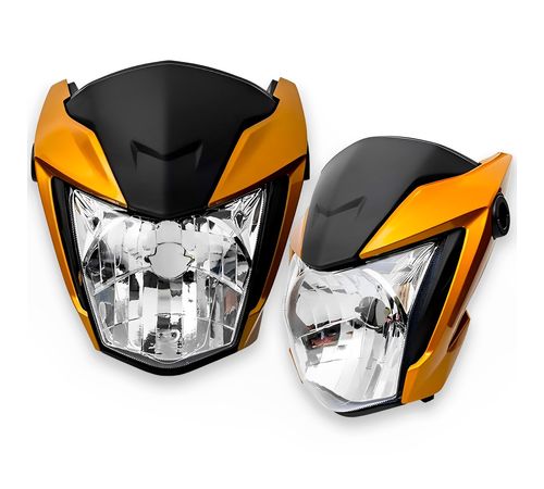 Frente Farol Completo Titan 160 2022 Amarelo Perolizado