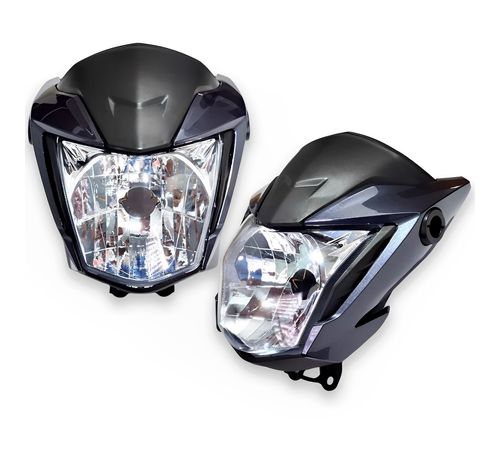 Frente Farol Completo Titan 160 2022 A 2023 Cinza Metálico