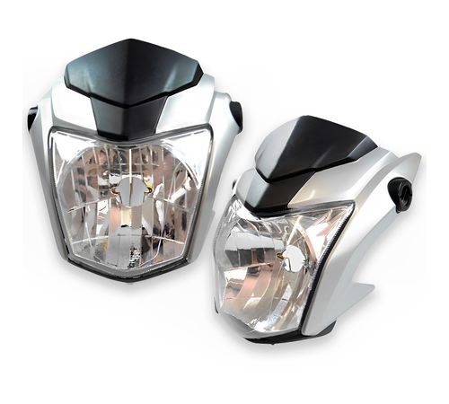 Frente Farol Completo Titan 160 2019 Prata Metálico Especial