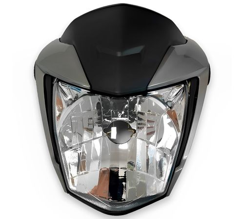 Frente Farol Completo Titan 160 2022 Cinza Metálico