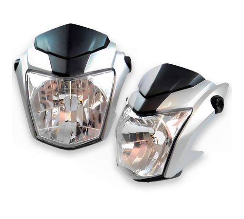 Frente Farol Completo Titan 160 2022 Prata Metálico Especial