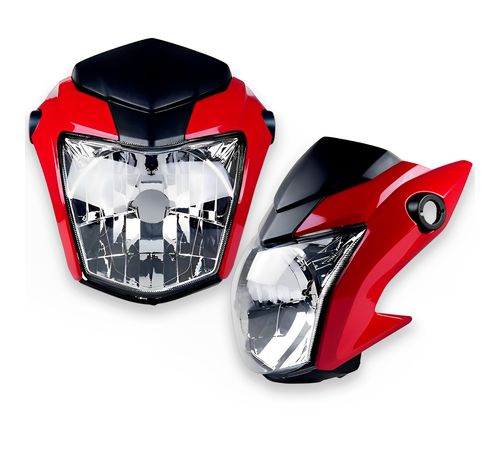 Frente Farol Completo Titan 160 2022 Vermelho - Sportive