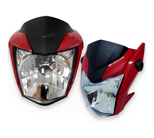 Frente Farol Completo Titan 160 2022 Vermelho Perolizado