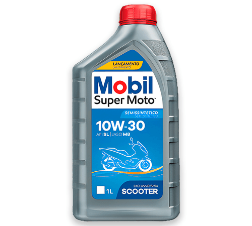 Óleo Mobil 4 Tempos 4T 10W30 Semissintético Scooter MX 1Lt