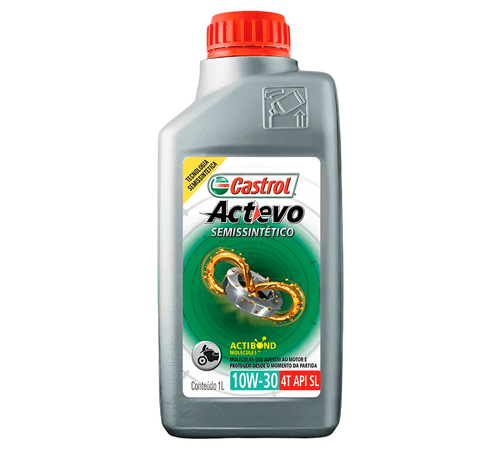 Óleo Castrol Actevo 4 Tempos 4T 10W30 Semissintético 1Lt