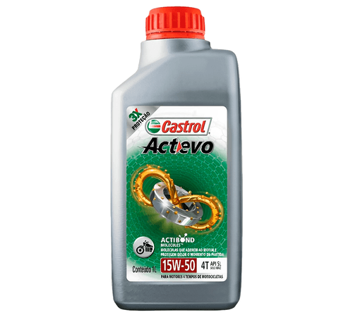 Óleo Castrol Actevo 4 Tempos 4T 15W50 Semissintético 1Lt