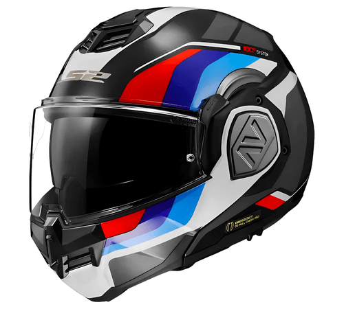 Capacete LS2 FF906 Advant Sport Preto Azul Vermelho Branco