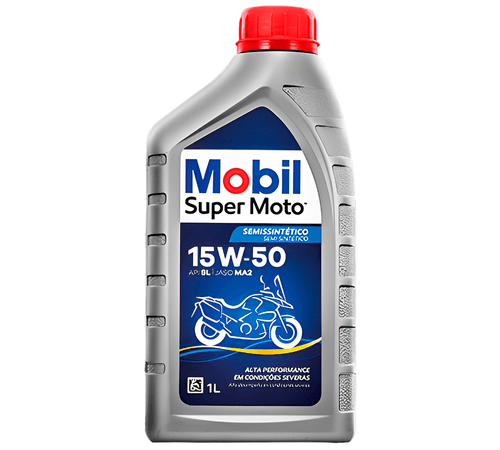 Óleo Mobil Super Moto 4 Tempos 4T 15W50 Semissintético 1Lt