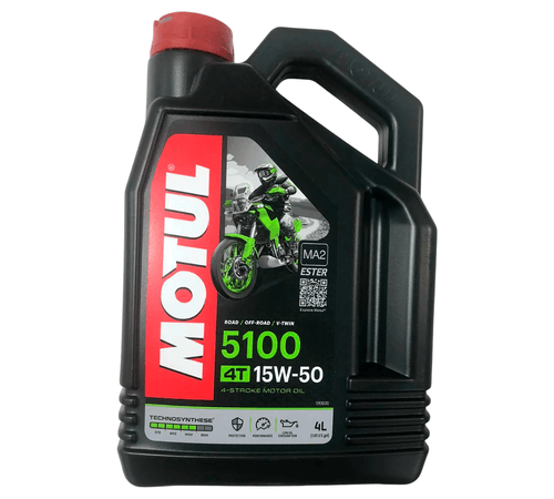 Óleo Motul 5100 4 Tempos 4T 15W50 Semissintético Galão 4Lts