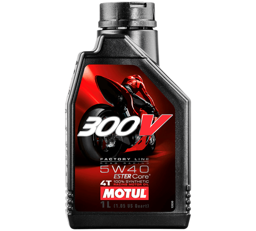 Óleo Motul 300V Factory Line Road 4T 5W40 Sintético 1Lt