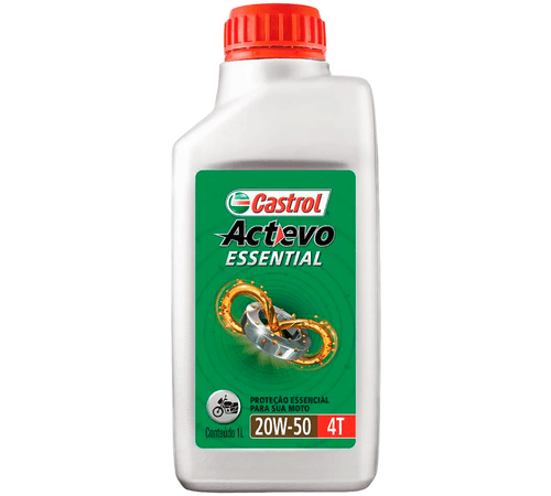 Óleo Castrol Actevo Essential 4 Tempos 4T 20W50 Mineral 1Lt