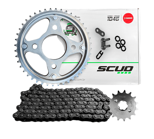 Kit Relação Fan 125 2009 Até 2013 Com Retentor - Scud