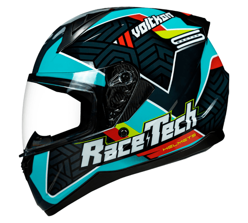 Capacete Fechado Race Tech Sector Voltkon Preto Verde