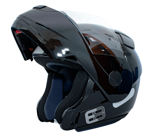 Capacete EBF E8 New Performance Escamoteável Preto