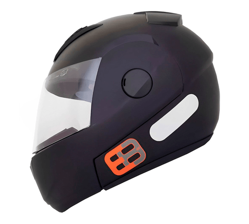 Capacete EBF E8 Robocop Preto Fosco