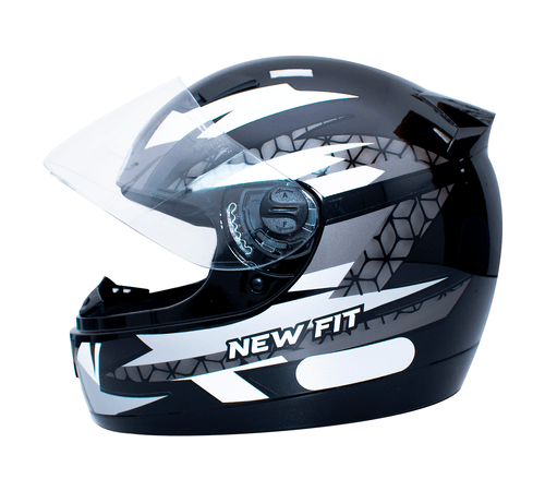 Capacete EBF New Fit Control Preto Prata