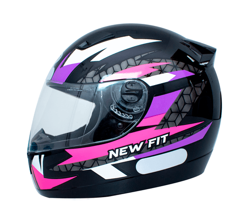 Capacete EBF New Fit Control Preto Rosa