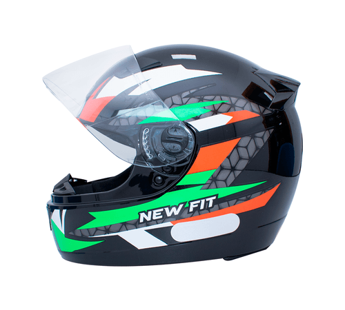 Capacete EBF New Fit Control Preto Verde