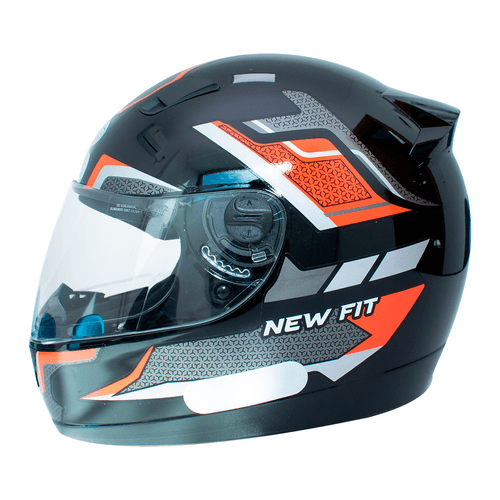 Capacete EBF New Fit Shift Preto Vermelho