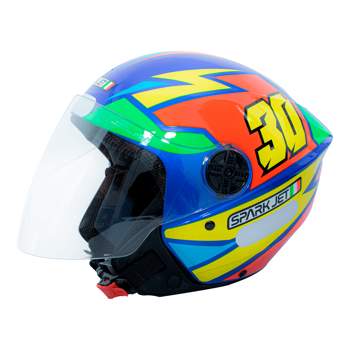 Capacete EBF Spark Jet 30 Azul Twister
