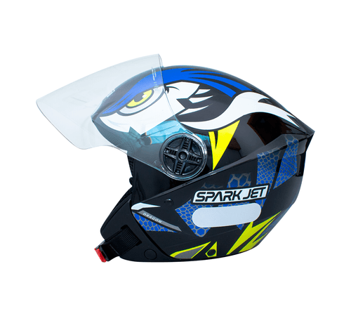 Capacete EBF Spark Jet Dragon Preto Azul