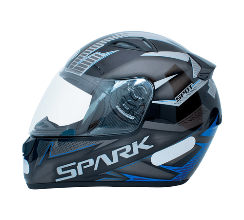 Capacete EBF Spark Spot Preto Azul