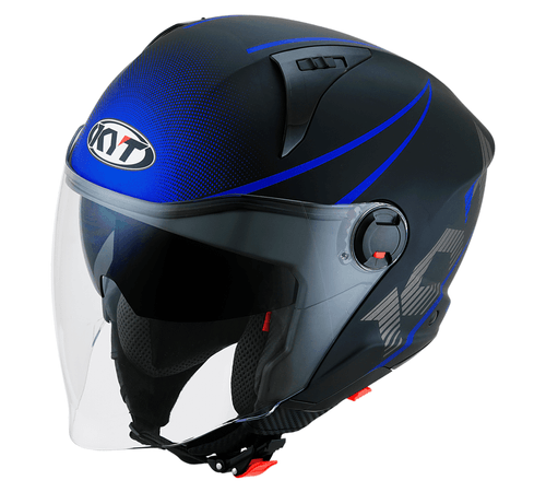 Capacete KYT D-City Colorful Fosco Azul
