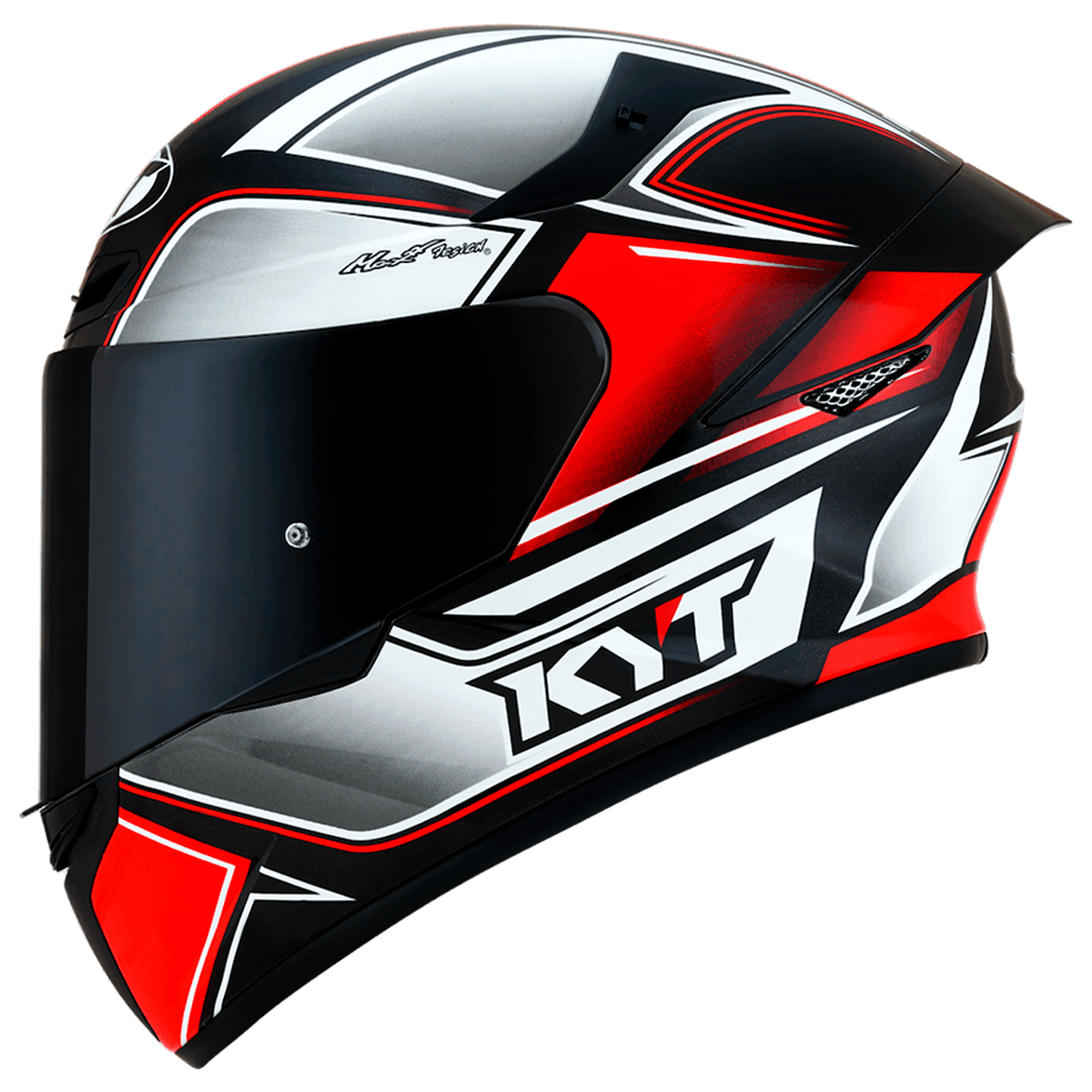Capacete Original KYT TT Course Tourist Vermelho Fluorescente
