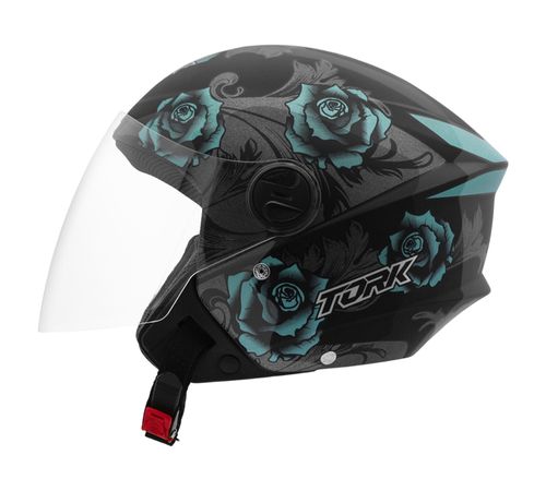 Capacete Pro Tork New Liberty 3 Flowers Fosco Azul Preto